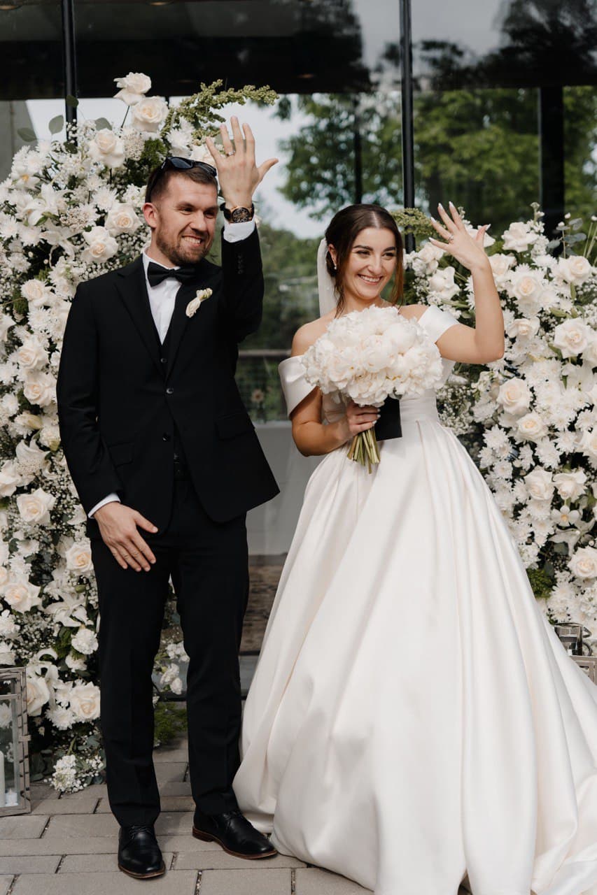 White Green Wedding 8