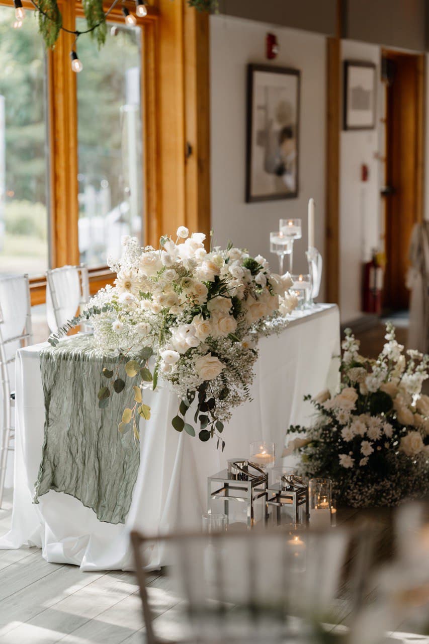 White Green Wedding 13